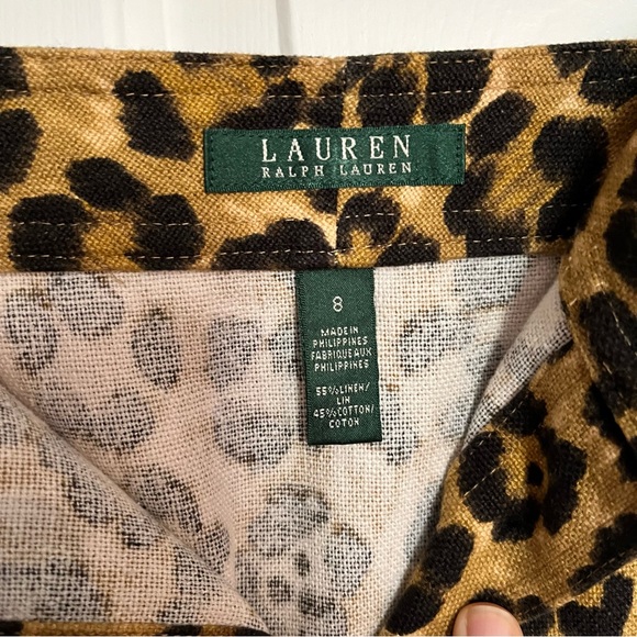 Host pick🎉Lauren Ralph Lauren- Animal print Pencil skirt - Picture 3 of 7